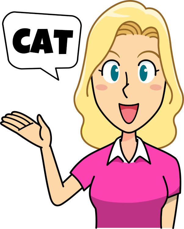 Teacherbingo caller calling &quot;cat&quot;